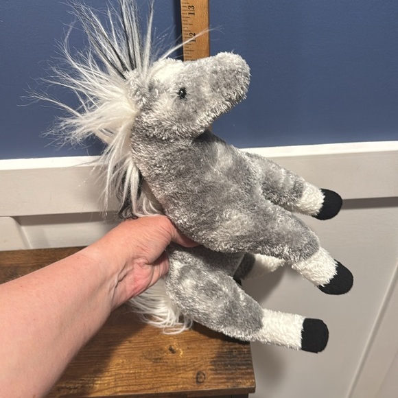 Douglas Cuddle Toy Storm Standing Gray Horse Stuffed Plush vintage - Picture 11 of 12